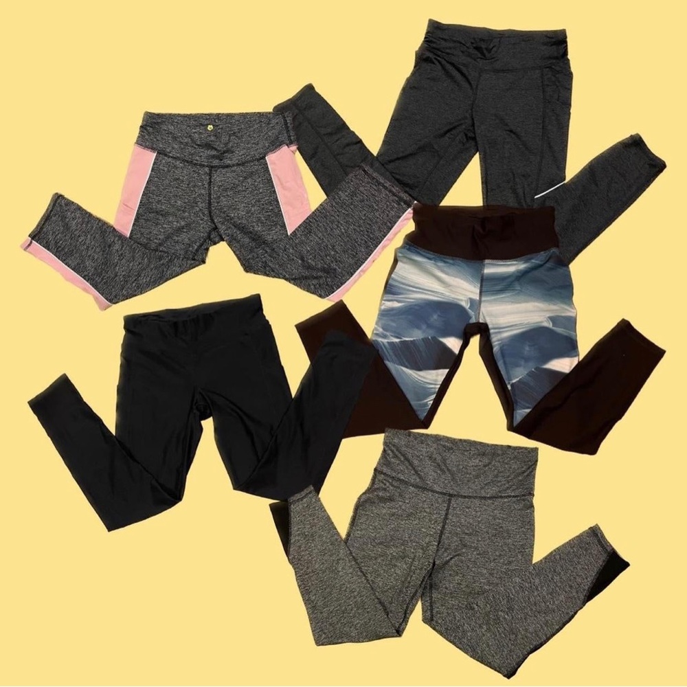 Lot of 5 high waisted workout leggings